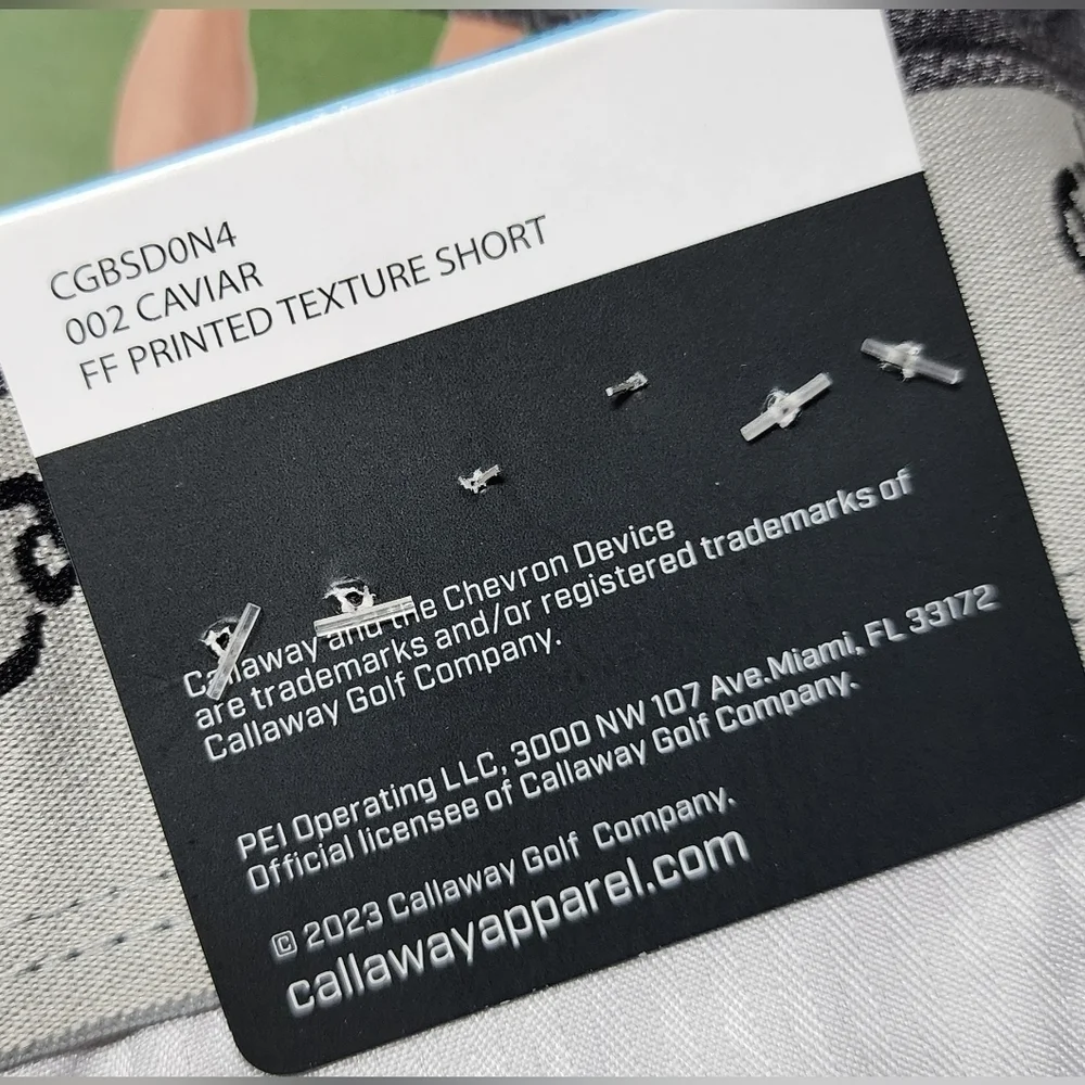 Callaway Performance Gray Golf Shorts Size 32 - New With Tags